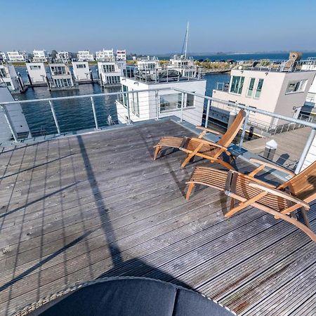Schwimmendes Haus 10 Grad Ost Villa Olpenitz Ngoại thất bức ảnh