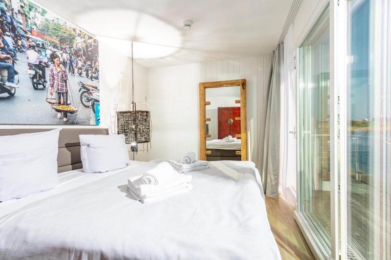Schwimmendes Haus 10 Grad Ost Villa Olpenitz Ngoại thất bức ảnh
